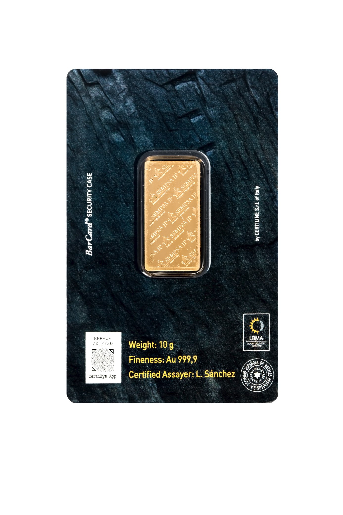 Lingote ORO Sempsa 10 gr.