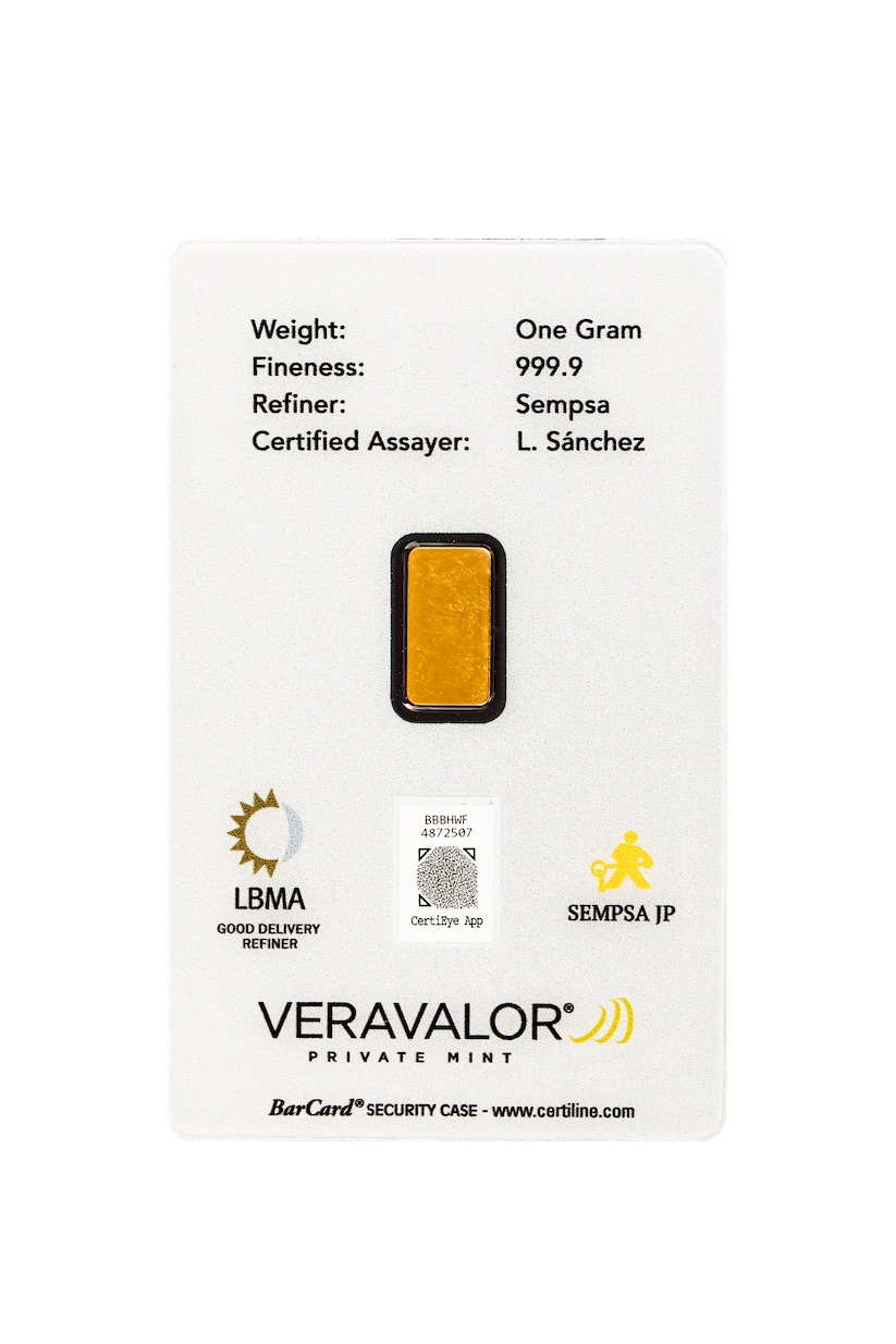 Lingote ORO Sempsa 1 gr.